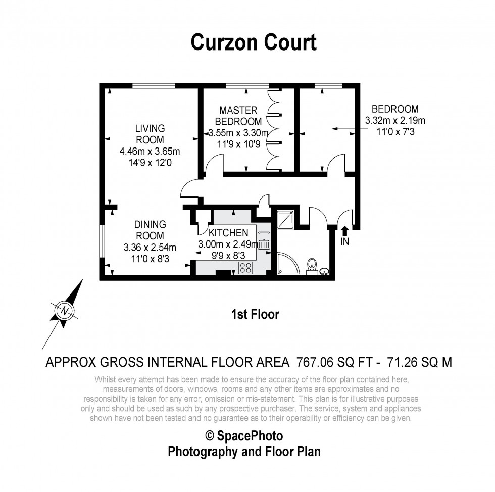 Floorplan for Two Bedroom Apartment, Brownspring Drive, SE9